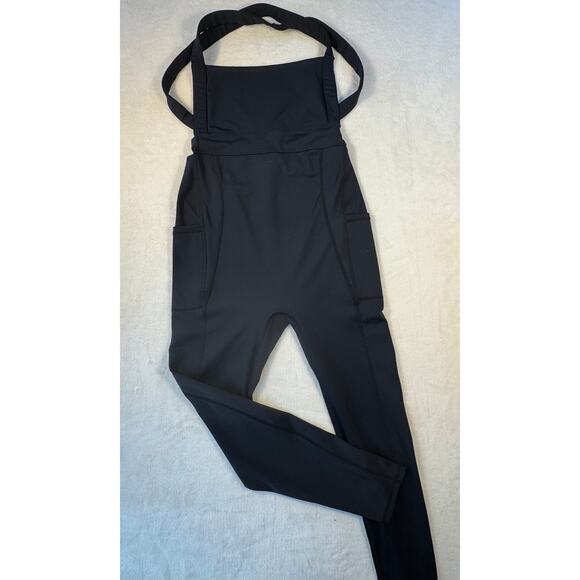Free People FP Movement My High One Piece Bodysuit Jumpsuit Women Black Sz S - Picture 3 of 11